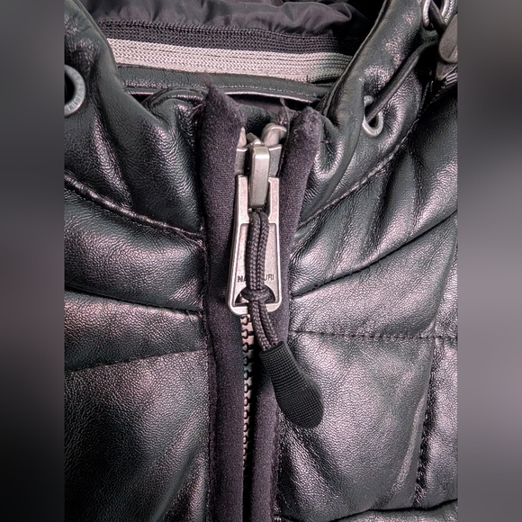 Napapijri Vacheron Constantin Faux Leather Down Jacket - Picture 5 of 8